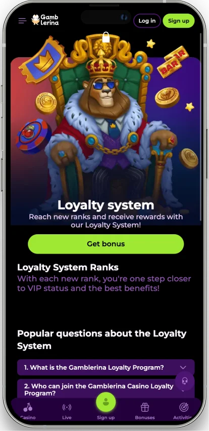 Gamblerina application